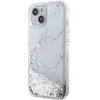Apple Guess telefono dėklas iPhone 14 6,1 GUHCP14SLCSGSGH baltas hard telefono dėklas Liquid Glitter Marble