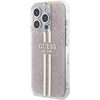 Apple iPhone 14 Pro Max Guess dėklas IML 4G Gold Stripe (GUHCP14XH4PSEGP) rožinės spalvos