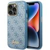 Dėklas Guess GUHCP14XHG4SHB iPhone 14 Pro Max 6.7 "mėlynas / mėlynas hard case 4G Vintage Gold Logo