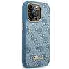 Dėklas Guess GUHCP14XHG4SHB iPhone 14 Pro Max 6.7 "mėlynas / mėlynas hard case 4G Vintage Gold Logo
