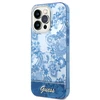 Apple iPhone 14 Pro Max Guess dėklas Porcelain Collection mėlynos spalvos