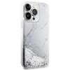 Apple iPhone 14 Pro Max Guess dėklas Liquid Glitter Marble (GUHCP14XLCSGSGH) baltos spalvos