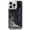 Apple iPhone 14 Pro Max Guess dėklas Liquid Glitter Marble (GUHCP14XLCSGSGK) juodos spalvos