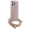 Dėklas GUESS GUHCP15LHC4SEP IPHONE 15 PRO 6.1 "Rožinis/Rožinis HARDCASE CROSSBODY CORD 4G PRINT
