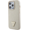 Dėklas Guess GUHCP15LPCRTHCD iPhone 15 Pro 6.1"auksinis hardcase Croco Triangle Logo
