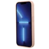 Apple iPhone 15 Pro Guess dėklas Croco Triangle Metal Logo (GUHCP15LPCRTHCP) rožinės spalvos