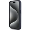Apple iPhone 15 Pro Guess dėklas 4G Triangle Metal Logo (GUHCP15LPG4GPB) mėlynos spalvos