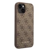 Dėklas GUESS GUHCP15MG4GFBR IPHONE 15 PLUS / 14 PLUS 6.7 "BRONZE / BROWN HARD CASE 4G METAL GOLD LOGO