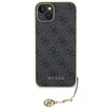Apple iPhone 15 Plus Guess dėklas 4G Charms Collection (GUHCP15MGF4GGR) pilkos spalvos