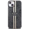 Apple iPhone 14 plus / 15 plus Guess dėklas IML 4G Gold Stripe (GUHCP15MH4PSEGK) juodos spalvos