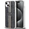 Apple iPhone 14 plus / 15 plus Guess dėklas IML 4G Gold Stripe (GUHCP15MH4PSEGK) juodos spalvos