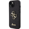 Apple iPhone 15 plus Guess dėklas Glitter Script Big 4G (GUHCP15MHG4SGK) juodos spalvos