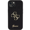 Apple iPhone 15 plus Guess dėklas Glitter Script Big 4G (GUHCP15MHG4SGK) juodos spalvos