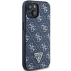Apple iPhone 14 plus / 15 plus Guess dėklas 4G Triangle Metal Logo (GUHCP15MPG4GPB) mėlynos spalvos