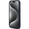 Apple iPhone 14 plus / 15 plus Guess dėklas 4G Triangle Metal Logo (GUHCP15MPG4GPB) mėlynos spalvos