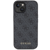Dėklas GUESS GUHCP15SG4GFGR IPHONE 15/14/13 6.1 "GRAY / GRAY HARD CASE 4G METAL GOLD LOGO