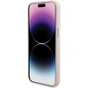 Dėklas GUESS GUHCP15XM4DGPPP IPHONE 15 PRO MAX 6.7 "LIGHT Rožinis/Rožinis HARDCASE SILICONE LOGO STRASS 4G