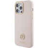 Dėklas GUESS GUHCP15XM4DGPPP IPHONE 15 PRO MAX 6.7 "LIGHT Rožinis/Rožinis HARDCASE SILICONE LOGO STRASS 4G
