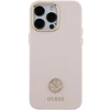 Dėklas GUESS GUHCP15XM4DGPPP IPHONE 15 PRO MAX 6.7 "LIGHT Rožinis/Rožinis HARDCASE SILICONE LOGO STRASS 4G