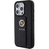 Apple iPhone 15 Pro Max Guess Hardcase Grip Stand 4G Saffiano Strass (GUHCP15XPGSSADK) telefono dėklas juodos spalvos