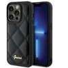 Guess GUHCP15XPSQSQSK dygsniuotas metalo logotipo telefonų dėklas iPhone 15 Pro Max juodas