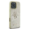 Guess Fixed Glitter Big 4G - dėklas skirtas Apple iPhone 16 Pro auksinis