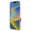 Guess GUHCP16LSMBSLP Apple iPhone 16 Pro 6.3" dėklas telefonui rožinės spalvos Silikoninis Script Metal Logo &amp; Frame
