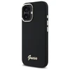 Dėklas Guess GUHCP16MSMBSLK Apple iPhone 16 Plus 6.7" juodos spalvos hardcase Silicone Script Metal Logo &amp; Frame