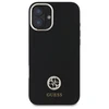 Guess GUHCP16SM4DGPK Apple iPhone 16 6.1" dėklas telefonui juodos spalvos Silikoninis Logo Strass 4G