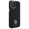 Guess GUHCP16SM4DGPK Apple iPhone 16 6.1" dėklas telefonui juodos spalvos Silikoninis Logo Strass 4G