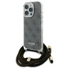 Guess GUHCP16XHC4SEW Apple iPhone 16 Pro Max 6.9" dėklas telefonui rudos spalvos/dėklas telefonui rudos spalvos Crossbody Cord 4G Print
