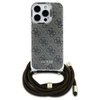 Guess GUHCP16XHC4SEW Apple iPhone 16 Pro Max 6.9" dėklas telefonui rudos spalvos/dėklas telefonui rudos spalvos Crossbody Cord 4G Print