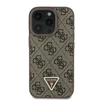 Guess Leather 4G Triangle Strass MagSafe Apple iPhone 16 Pro Max – dėklas telefonui rudos spalvos