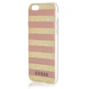 Guess iPhone 6 / 6S GUHCP6STGPI rožinis kietas dėklas Ethnic Chic Stripes 3D