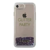 Apple iPhone SE 2022 / SE 2020 / 7 / 8 Guess Hard dėklas Liquid Glitter Party (GUHCP7GLUQPU) violetinės spalvos