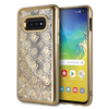 Dėklas Guess GUHCS10LPEOLGGO S10e G970 auksinė/auksinis hard case 4G Peony Liquid Glitter