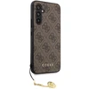 Samsung Galaxy S23 FE Guess dėklas 4G Charms Collection (GUHCS23FEGF4GBR) rudos spalvos