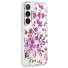 Samsung Galaxy S23 Plus Guess Flower Collection dėklas (GUHCS23MHCFWST) baltos spalvos