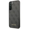 Samsung Galaxy S23 Guess dėklas 4G Metal Gold Logo (GUHCS23SG4GFGR) pilkos spalvos