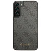Samsung Galaxy S23 Guess dėklas 4G Metal Gold Logo (GUHCS23SG4GFGR) pilkos spalvos