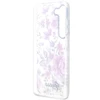 Samsung Galaxy S23 Guess Flower Collection dėklas (GUHCS23SHCFWST) baltos spalvos