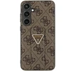 Guess GUHCS24LPGS4TDW S24 Ultra S928 dėklas telefonui rudos spalvos Grip Stand 4G Triangle Strass