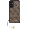 Guess GUHCSA34GF4GBR A34 5G A346 rudos spalvos harddėklas 4G Charms Collection
