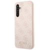 Guess 4G Metal Gold Logo - dėklas skirtas Samsung Galaxy A54 5G Rožinė