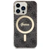 Dėklas GUESS GUHMP13LH4STK IPHONE 13 PRO / 13 6.1 "Juodas / Juodas HARDCASE 4G MAGSAFE