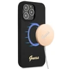 Apple iPhone 13 Pro Guess dėklas silikoninis Script Gold Logo Magsafe (GUHMP13LLSLMGBK) juodos spalvos