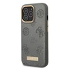 Apple iPhone 13 Pro Guess dėklas Peony Logo Plate MagSafe (GUHMP13LSAPSTG) pilkos spalvos