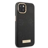 Apple iPhone 13 Guess dėklas Peony Logo Plate MagSafe (GUHMP13MSAPSTK) juodos spalvos