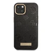 Apple iPhone 13 Guess dėklas Peony Logo Plate MagSafe (GUHMP13MSAPSTK) juodos spalvos