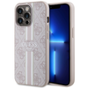 Guess 4G Printed Stripes MagSafe - dėklas skirtas Apple iPhone 13 Pro Max Rožinė